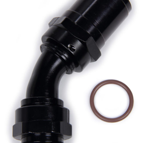 #12 Race-Rite Crimp-On Hose End 45-Degree
