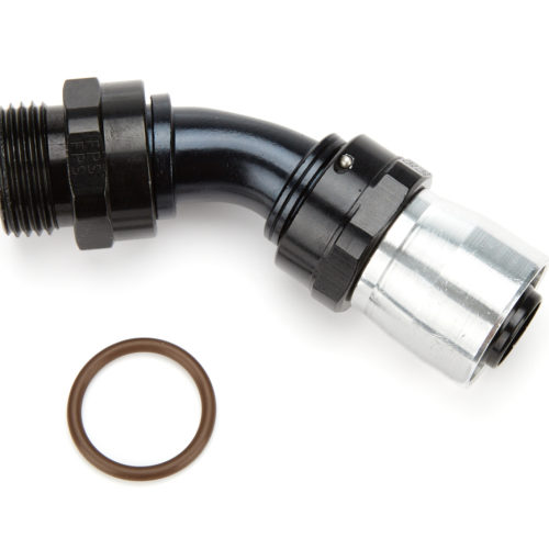 12an ORB Male 45-Deg Crimp Hose End