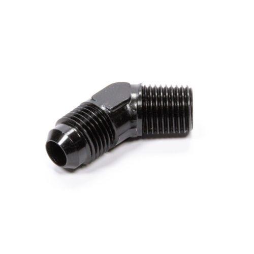 45 Deg Adapter Fitting #8 x 3/8 MPT Black