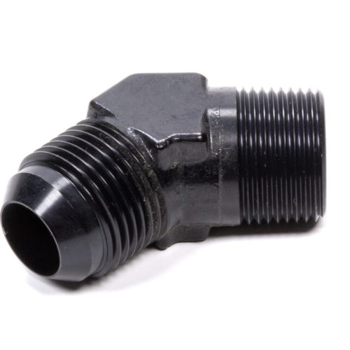 45 Deg Adapter Fitting #10  x 3/8 MPT Black