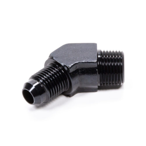 45 Deg Adapter Fitting #6 x 1/2 MPT Black
