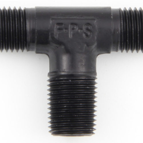 #3 x 1/8 MPT Tee Fitting Black