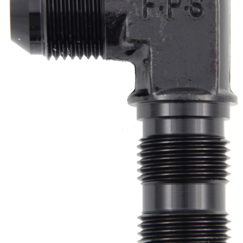 #3 x 90 Deg Bulkhead Fitting Black