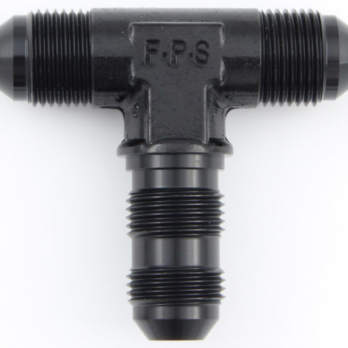 #6 Bulkhead Tee Fitting Black