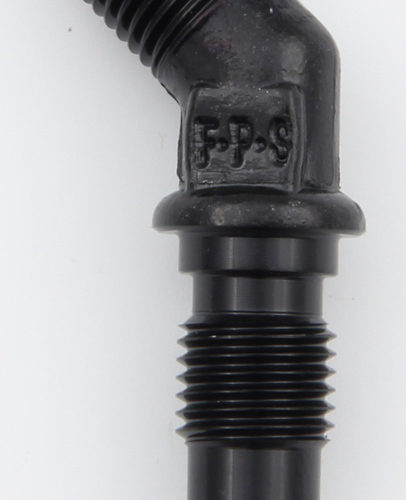 #3 x 45 Deg Bulkhead Fitting Black