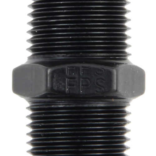 1/4 MPT Pipe Nipple Black