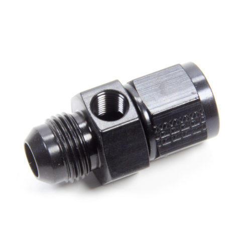 Gauge Adapter Fitting #8 Male to #8 Female Black