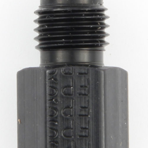 Gauge Adapter Fitting #3 x 1/8 FPT Str Black