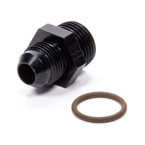 #8 x 7/8-14 (#10) Radius O-Ring Fitting Black