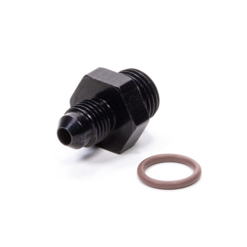 #4 x 9/16-18 (#6) Radius O-Ring Fitting Black