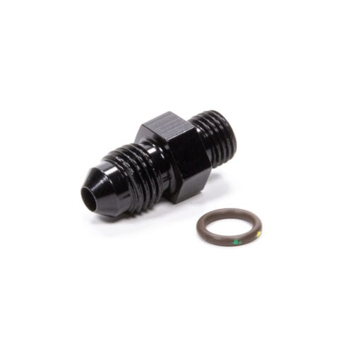 #4 x 3/8-24 (#3) Radius O-Ring Fitting Black