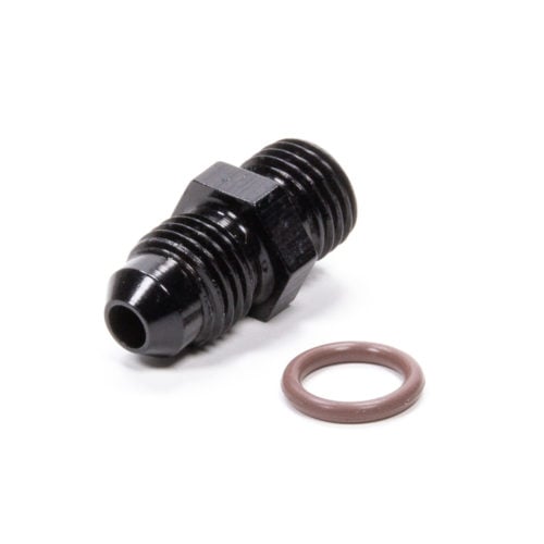 #4 x 7/16-20 (#4) Radius O-Ring Fitting Black
