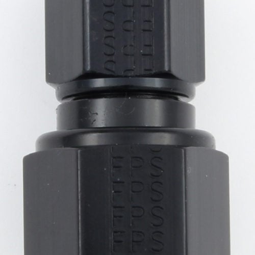 #6 x #8 Female Swivel Connector Black