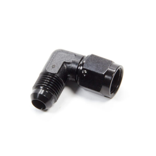 #6 Female Swivel to Male 90 Degree Fitting Black