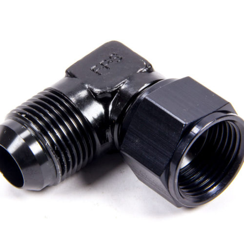 16an Female- Male Union 90-Deg Fitting - Black