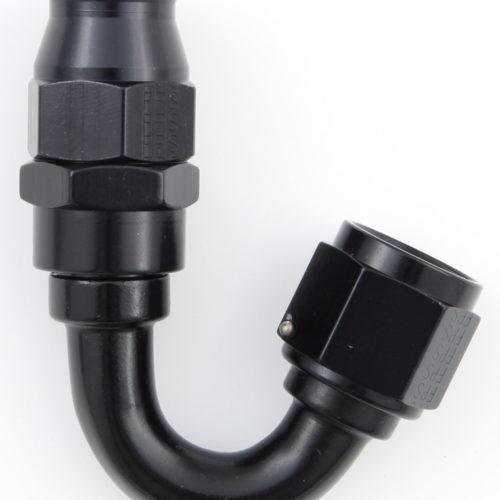 Hose Fitting #8 150 Deg PTFE Black