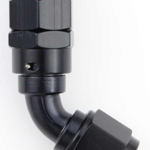 Hose Fitting #8 60 Deg PTFE Black