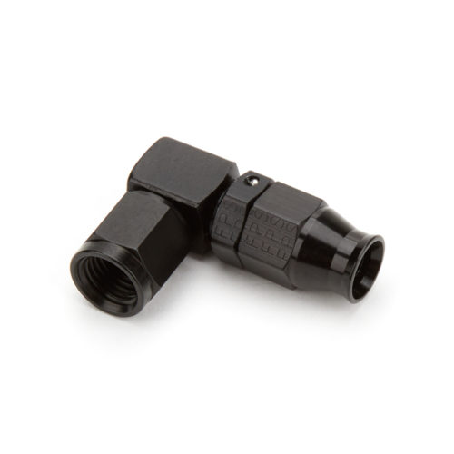 #4 90 Degr Real Street Forged Hose End - Black