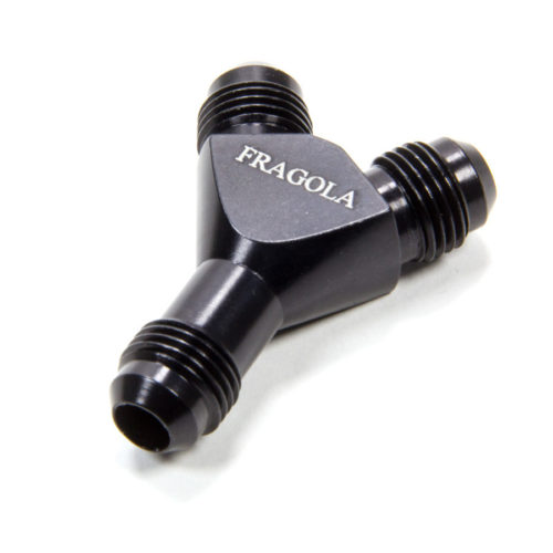 6an Y-Male Fitting Black