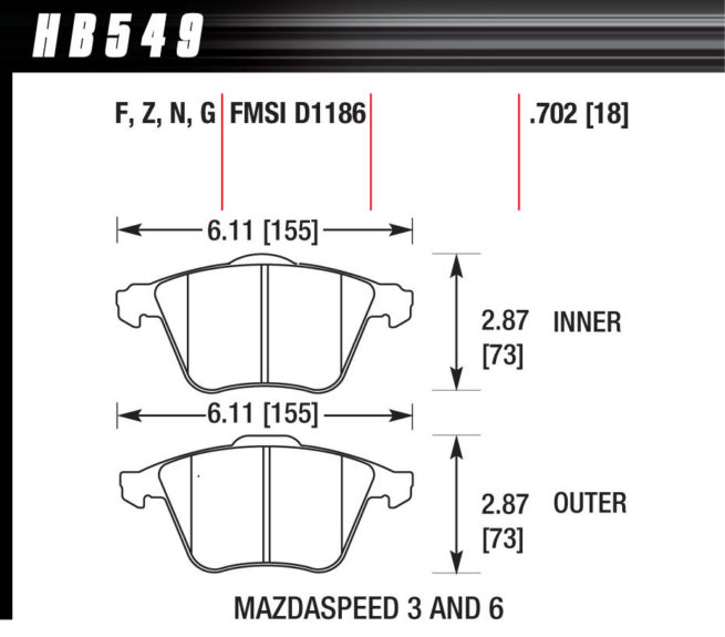 Performance Street Brake Pads (4)