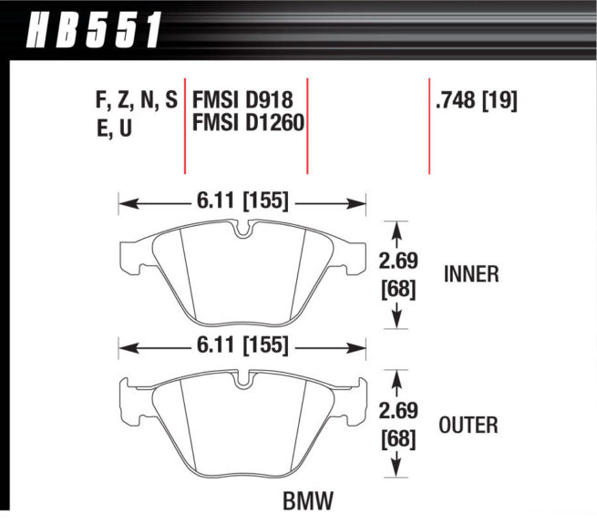 Performance Street Brake Pads (4)