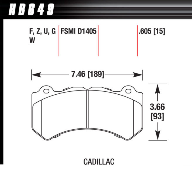 Brake Pads GM / Dodge Front Ceramic