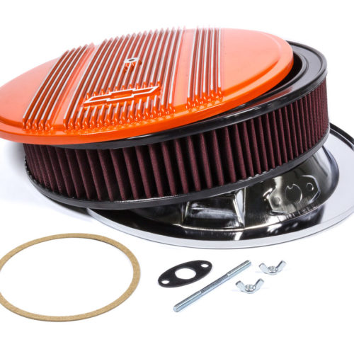 14 x 3 Air Cleaner Finned Bowtie Orange