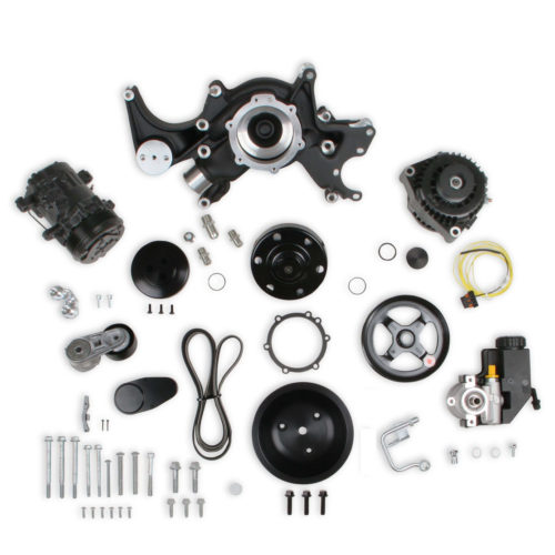 BBC Accessory Drive Sys. Mid Mount - Black