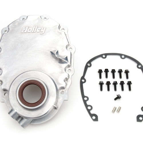 SBC Vortec Alm Timing Cover w/Crank Senspr