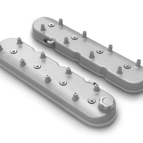 GM LS Tall Valve Cover Set - Natural Cast