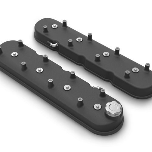 GM LS Tall Valve Cover Set - Satin Black