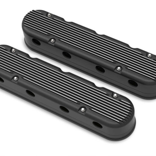 Valve Cover Set - GM LS 2-Piece Design - Black