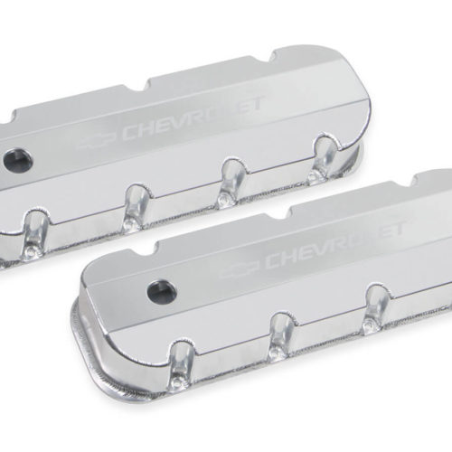 BBC Billet Rail Fab. Alm Valve Covers w/.125 Hole
