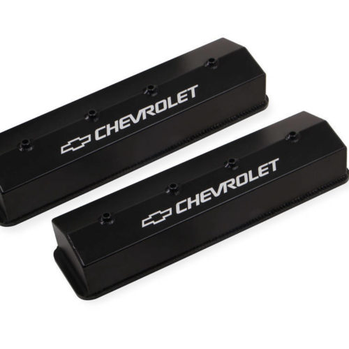 SBC Billet Rail Fab. Alm Valve Covers wo/Hole