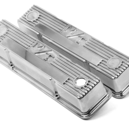 SBC M/T Valve Cover Set - Polished