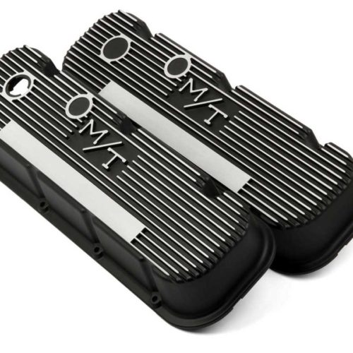 BBC M/T Valve Cover Set - Black Krinkle