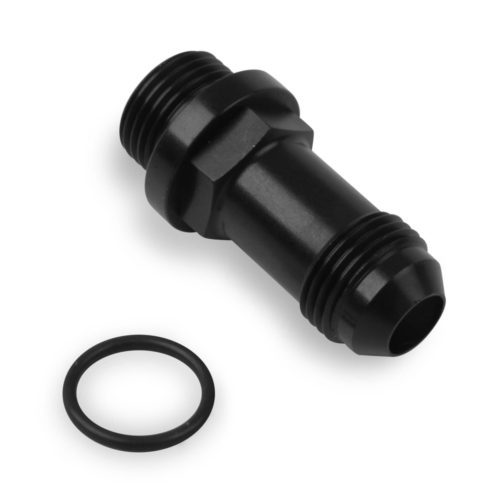 8an Carb Inlet Fitting Long Style - Black