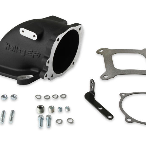 Intake Elbow 4150 Ford TB Flange - Black