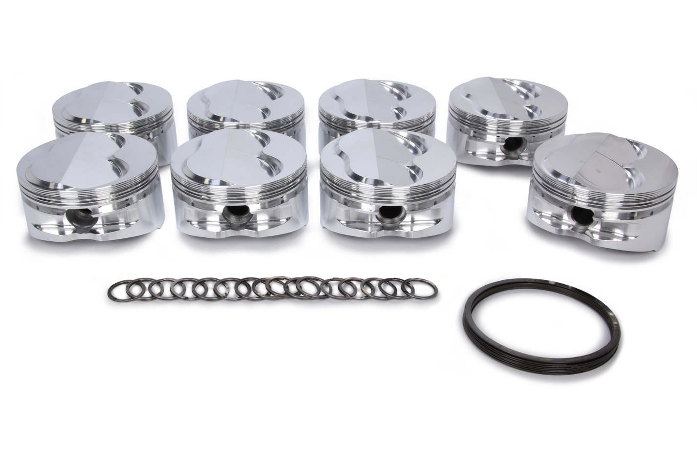 JE Pistons 400 SBC .500 DOME Set of 8 Pistons