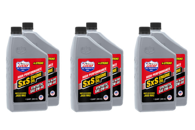 Synthetic 0w40 SXS Oil Case 6 x 1 Quart