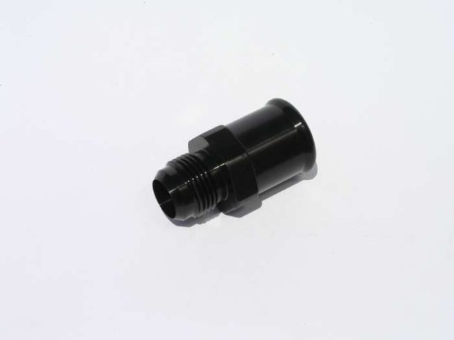 12an Male to 1-1/4 Hose Adapter - Black