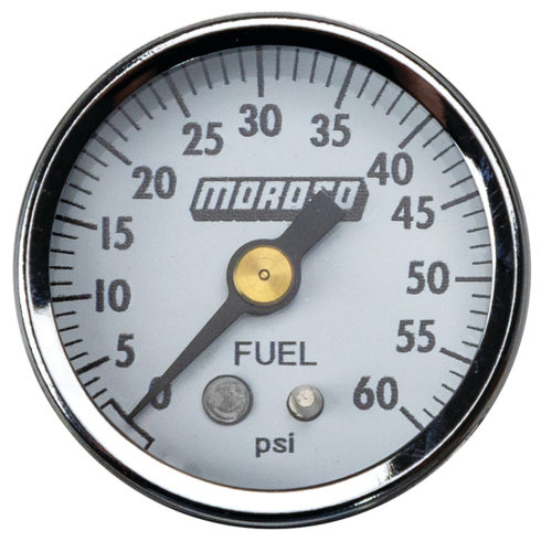 Fuel Pressure Gauge 0-60 PSI 1-1/2in White