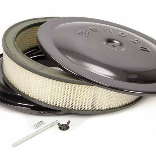 14x3 Air Cleaner Kit w/Raised Bottom Black