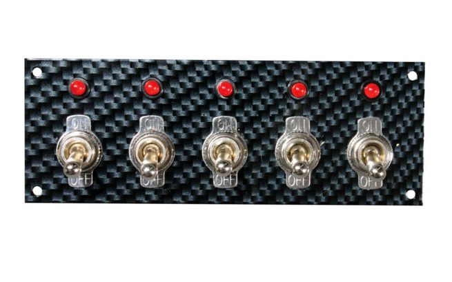 Fiber Design Switch Panel - Black/Black