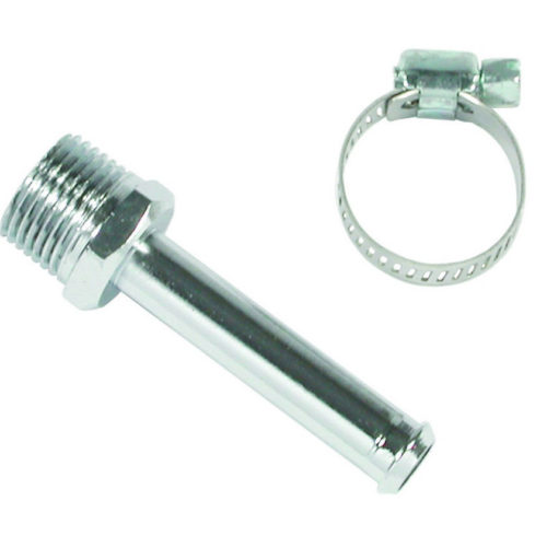 3/8inNPT Chrome Hose Fitting To 3/8in Hose