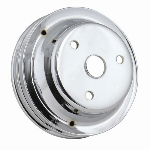 Chrome Crank Pulley Double Groove