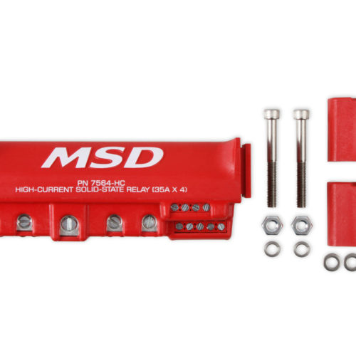 High-Current Solid State Relay 35 Amp x 4 Red