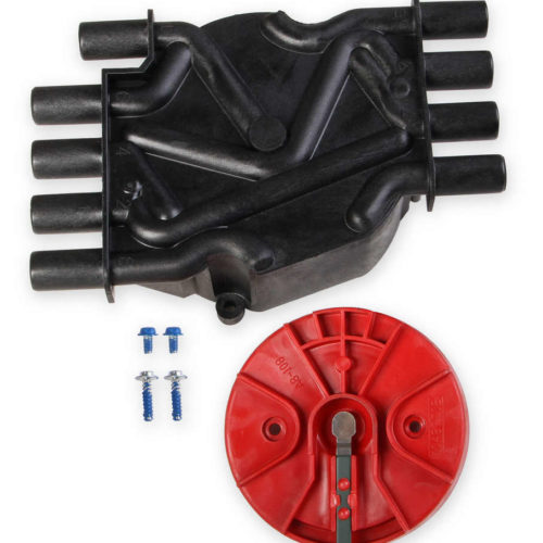Cap/Rotor Kit - GM V8 Vortec Distributor Black