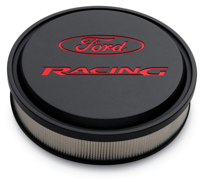 Slant Edge Ford Racing Air Cleaner Blk Crinkle