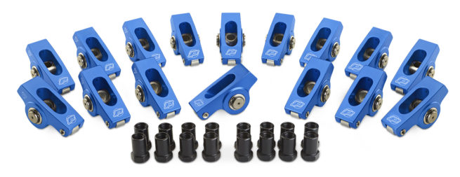 SBC Super Street Series Roller Rocker Arms - 1.5/1.6 Ratio- 3/8in Stu